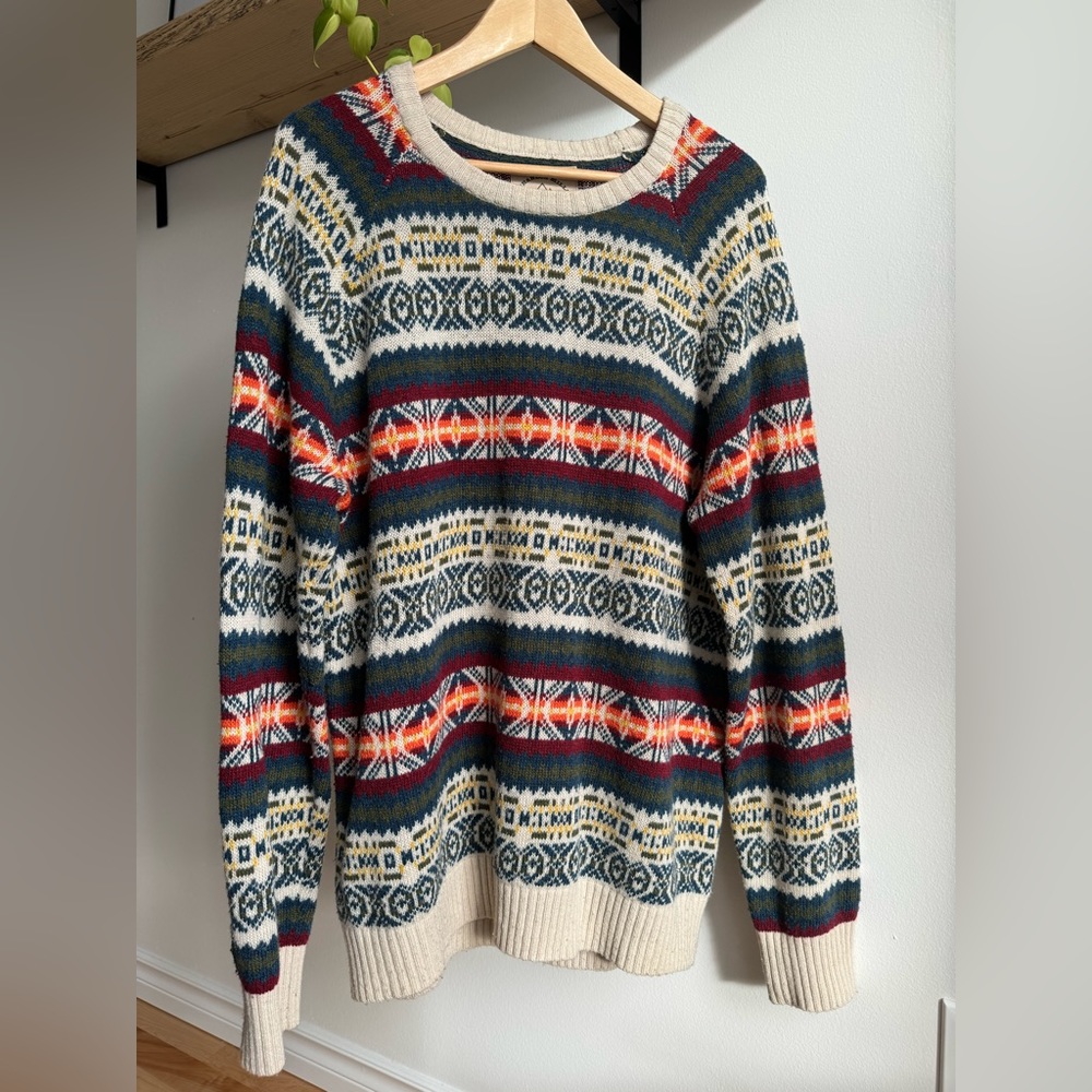 O’Hanlon Mills Men's Wool Sweater - Size Large